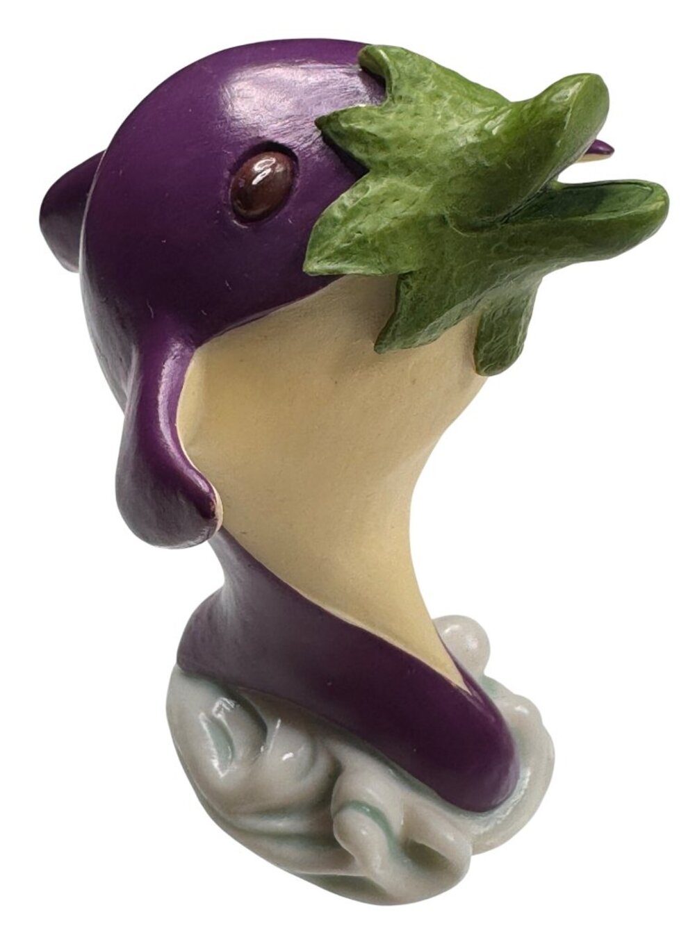 Enesco Home Grown 2007 Eggplant Purple Porpoise #4008129 Resin Retired Rare Gift - Picture 13 of 13